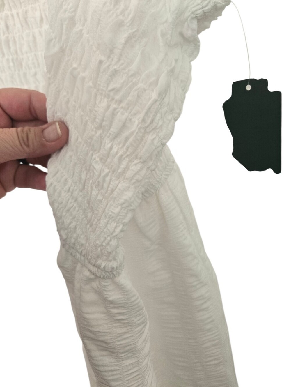 Wild Fable White Smocked Tiered Mini Dress Plus Size 3X - Picture 6 of 6